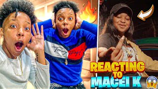 REACTING TO MACEI K NEW SONG🤔👀 [upl. by Auqinom]