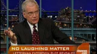 David Letterman Extortion Details [upl. by Enilorac]