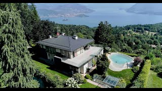 Contemporary wonderful villa for sale in Alpino di Stresa Lake Maggiore quotLa Quietequot [upl. by Gilliam]