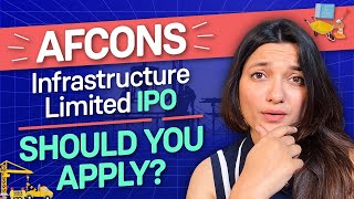 Afcons Infrastructure IPO review  GMP Business overview Financials and More [upl. by Enyalaj]