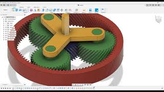 Planetary Gear Epicyclic gearing  Fusion 360 [upl. by John234]