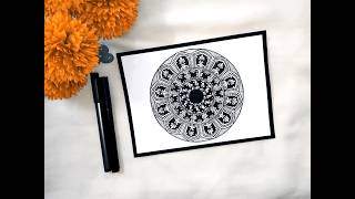 Beautiful Mandala Art 💮💮 [upl. by Hawthorn593]