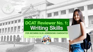 DCAT Reviewer No 1 Writing Skills  reviewcentral dcat dlsu freereviewer animolasalle [upl. by Agiaf]