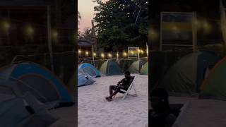 Night stay at beach side tent africa tamil beach beaches nightlife night beachvibes trending [upl. by Kcirrag]