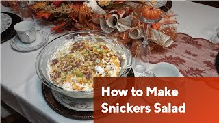 How to Make Snickers Salad [upl. by Auj]