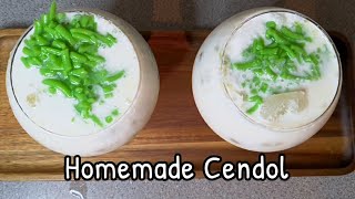 Homemade Cendol With Secret Ingredient  Resepi Cendol Tak Mudah Hancur [upl. by Marys]