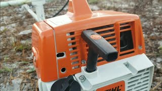 Starting STIHL Trimmer FS280  FS160  FS220  FS290 [upl. by Irmo]