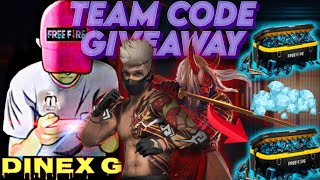 LIVE TEAM CODE GIVEAWAY  DINEX G LIVE GIVEWAY DAY 9 [upl. by Avert779]