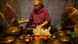 Crystal Chakra Meditation with Antique Tibetan Singing Bowls [upl. by Annelise750]