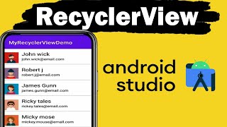 RecyclerView Android Studio Tutorial  2024 [upl. by Odnalor]