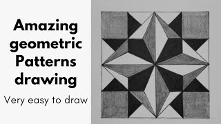 how to draw geometric patterns  geometric chart drawing  geometric drawing ideas  geometric art [upl. by Meridith]