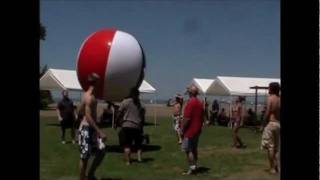 Beach Bash Benefit 2011 Giant Beach Ball Footage [upl. by Lanrev]