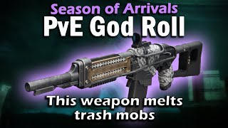 Destiny 2  PvE God Roll  Gnawing Hunger Auto Rifle  Trash Mob Weapon  Easy Farm [upl. by Post]