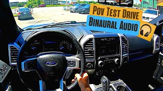 2016 Ford F150 Lariat EcoBoost POV Drive Binaural 3D Audio ASMR [upl. by Eboj]