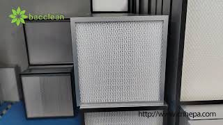 hepa filter miniplea hepa filter hepa air filter [upl. by Gelasius338]