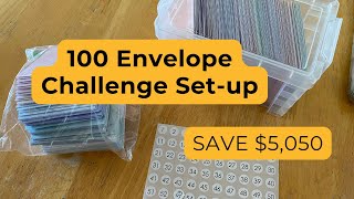 100 Envelopes Challenge  How I am Getting Started  Saving 5050 [upl. by Coltin]