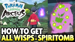 ALL 107 WISP LOCATIONS and SPIRITOMB GUIDE in Pokemon Legends Arceus [upl. by Alane980]