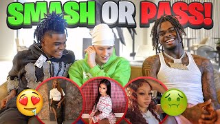 Smash Or Pass Influencer Edition… FT WOODA amp MYEONBOI  Vlogmas Day 21 🎄 [upl. by Kinzer]