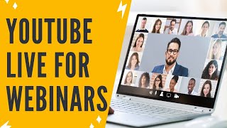 WEBINAR TUTORIAL How To Use Youtube Live For Webinars [upl. by Eniamsaj]