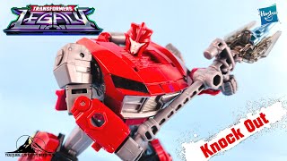 Transformers Legacy Prime Universe Deluxe Class KNOCK OUT Video Review [upl. by Garnett841]