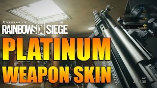 Rainbow Six Siege  In Depth PLATINUM Weapon Skin [upl. by Yeldahc]