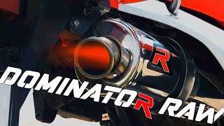 Honda xr 125 Dominator exhaust ride  RAW sound [upl. by Melburn]