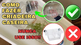 COMO FAZER CRIADEIRA DE GUPPY CASEIRA [upl. by Retsevlys]