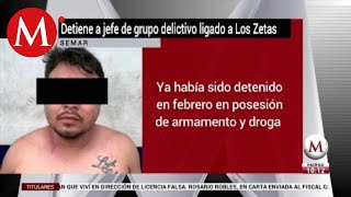 Semar detiene a jefe de grupo delictivo ligado a los Zetas [upl. by Animor]