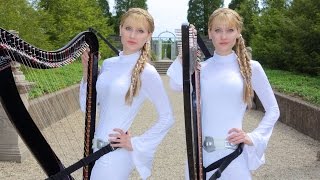 STAR WARS Medley  Harp Twins [upl. by Jaine804]