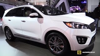 2016 KIA Sorento SXL V6 AWD  Exterior and Interior Walkaround  2015 New York Auto Show [upl. by Cloris284]