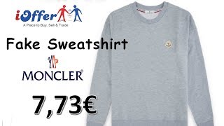 Unboxing FAKE SWEATSHIRT MONCLER  iOFFER [upl. by Moise]