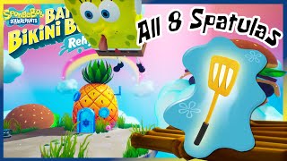 Spongebobs Dream  All Golden Spatulas  SpongeBob Battle for Bikini Bottom  Rehydrated [upl. by Arayc]