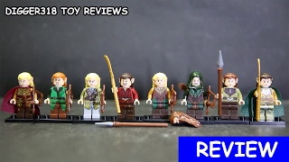 Lego Lord of the Rings Elves Pogo Bootleg PG509 516 Review [upl. by Ahsitneuq485]