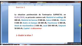 Comptabilité générale S1 Bilan partie 2 [upl. by Ahsiem183]