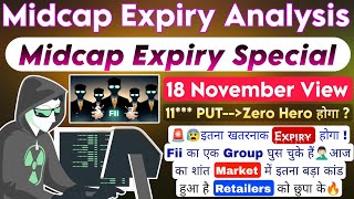 Midcap Nifty Expiry Strategy  Midcap Nifty Tomorrow Prediction  Midcap Nifty Prediction 18th Nov [upl. by Atimed]