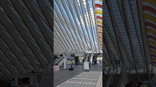 Inside LiegeGuillemins station Belgium 🇧🇪 1155am 25 Aug 2024 [upl. by Ynatirb]