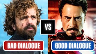 Bad Dialogue vs Good Dialogue ROUND 4 Writing Advice [upl. by Atalie]