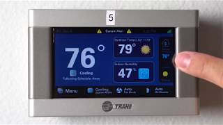 Trane XL 824850 Thermostat Tutorial [upl. by Amadeus718]