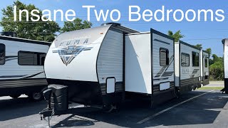 CRAZY 2 Bedroom Travel Trailer 2023 Palomino Puma 32RBFQ2B [upl. by Lise]