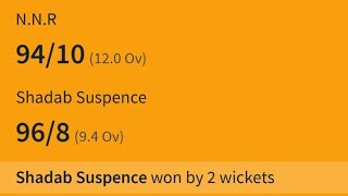 🛑 LIVE CRICKET MATCH SADDAM CUP  NNR VS S S [upl. by Uhej105]