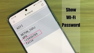 How to show WiFi Password using your Phone  NETVN [upl. by Ijnek]