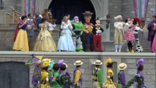 Princess Tianas Coronation at Disneys Magic Kingdom Princess and the Frog [upl. by Ludwog]