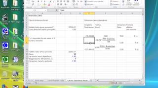 Calcolo detrazione fiscale con Excel 2010 [upl. by Yllod]