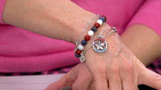 Alex and Ani Team USA Bangle Bracelets on QVC [upl. by Namref]