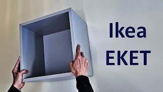 Ikea Eket  assembly and wall mounting [upl. by Euqenimod]