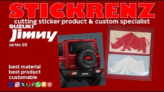 Custom Cutting Sticker Suzuki Jimny 05 suzukijimny suzukijimnyjeeps suzukijimny4x4 offroad [upl. by Seravaj]