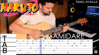 Tutorial Samidare Early summer rain Naruto guitar cover  TABS [upl. by Bergren24]