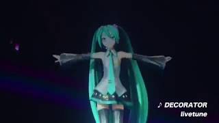 Magical Mirai 2017  DECORATOR Hatsune Miku 720p [upl. by Nylrats]