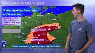 30052024 Unwetterinformation  Deutscher Wetterdienst DWD [upl. by Irehs89]