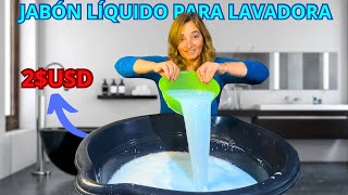 🧼19 Litros de JABON LIQUIDO para LAVADORA por 2USD [upl. by Carlo990]